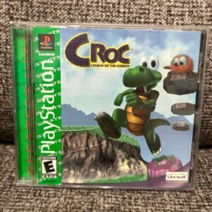 TESTED Croc Legend of the Gobbos Greatest Hits PlayStation 1 PS1 PSX Game CIB